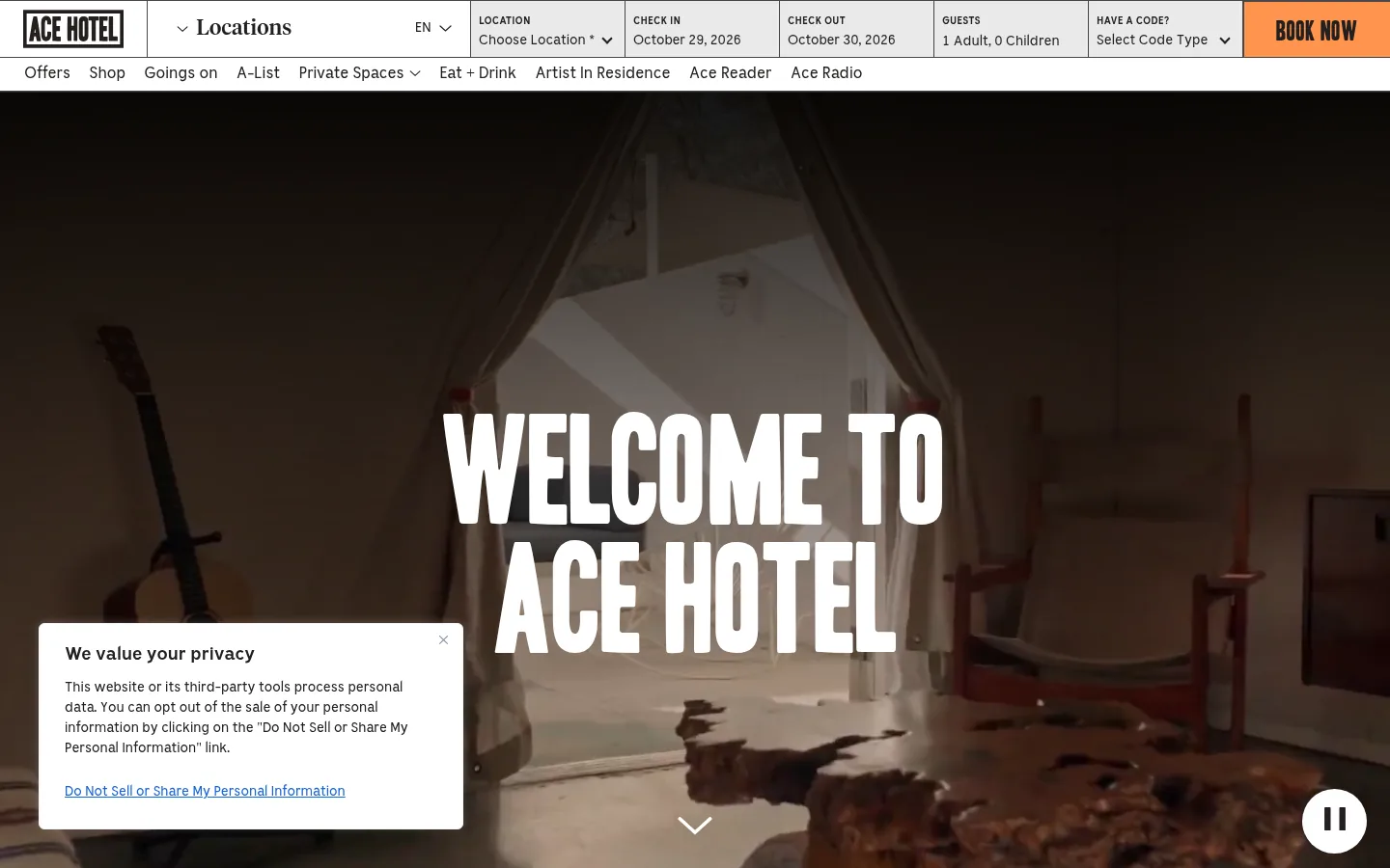 Ace Hotel · boutique hotels