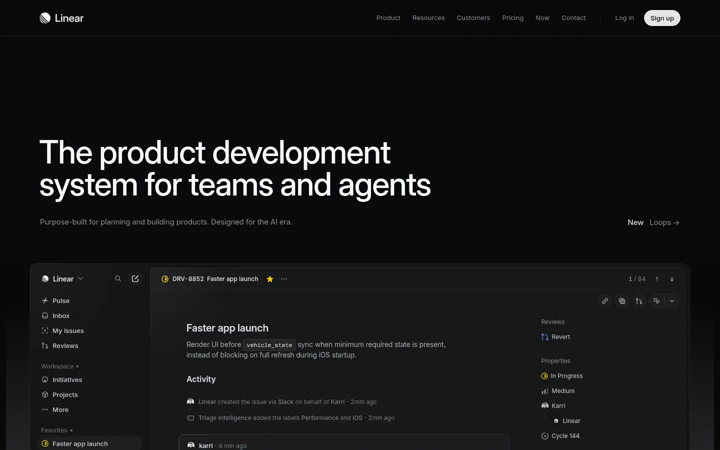 Linear · product planning